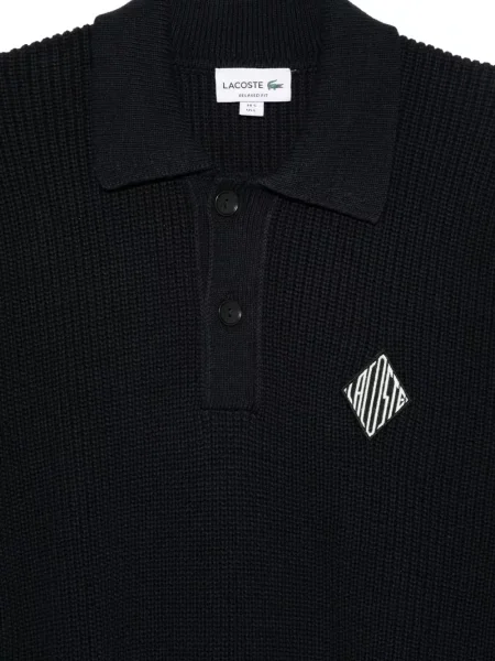 Gulerat tricou polo Lacoste negru