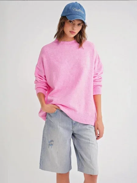 MixRay Pulover Pullover svetlo roza
