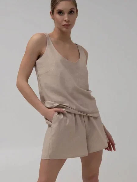 Легкий піжама Leinle бежева