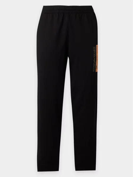 Emporio Armani Pantaloni VISIBILITY gri taupe / portocaliu negru