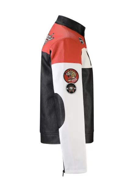 Ed Hardy Prechodná bunda žltá / červená / čierna biela