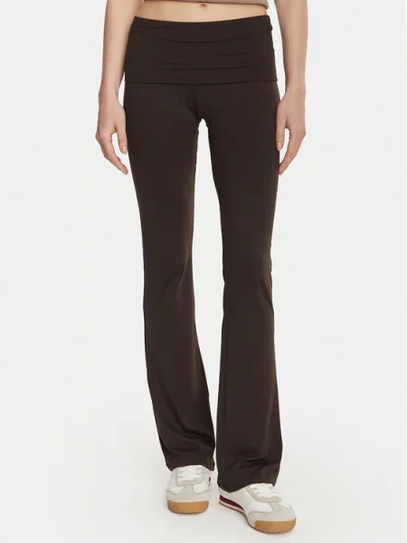 Guess Legginsy ciemny brązowy