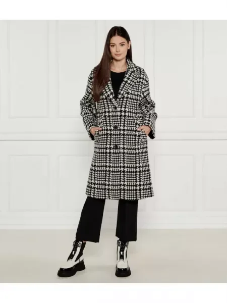 Marc Cain De lână palton alb