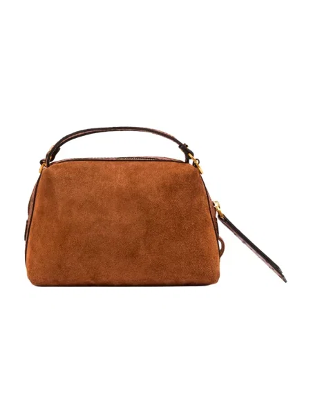 Torebka crossbody Gianni Chiarini skórzana brązowa