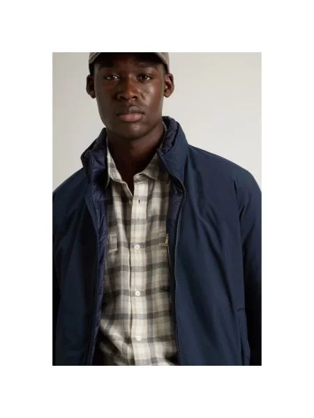 Kurtka bomber Woolrich retro niebieski
