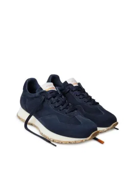 Sneakersy Barracuda zamszowe niebieskie