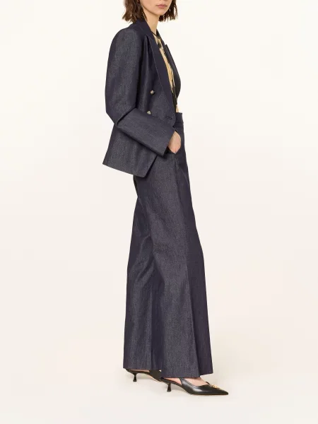 Ted Baker Kalhoty Marlene Eliviac V Džínovém Vzhledu tmavě modrá