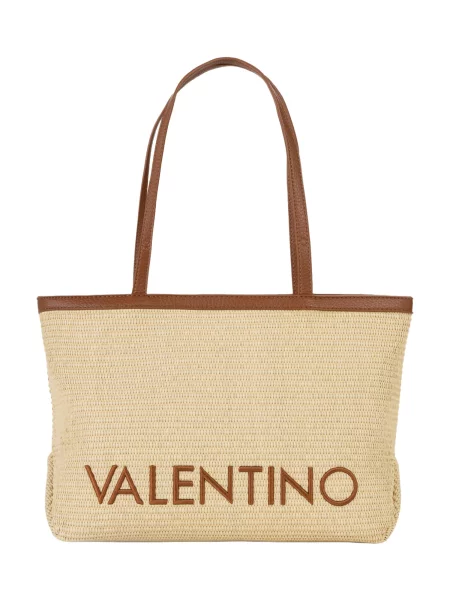 Pletená kabelka Valentino Bags béžová