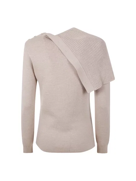 Sweter Rabanne wełniany beżowy