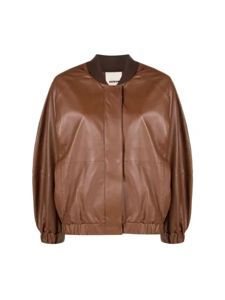 Kurtka skórzana áeron brązowa