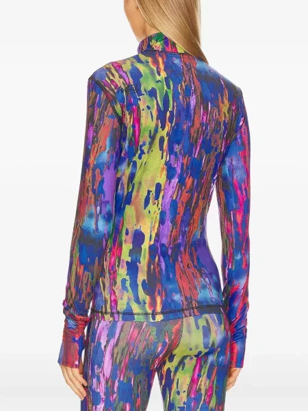 Top Aztech Mountain cu imagine cu imprimeu abstract roz