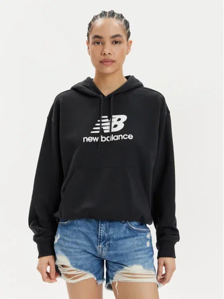 New Balance Bluză Oversize negru
