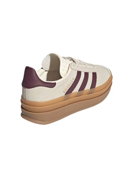 ADIDAS ORIGINALS Tenisky Gazelle Bold vínově červená / bílé vlny béžové
