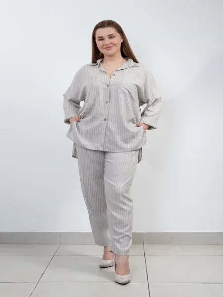Сорочка Nita світло-сірий текстиль сіра