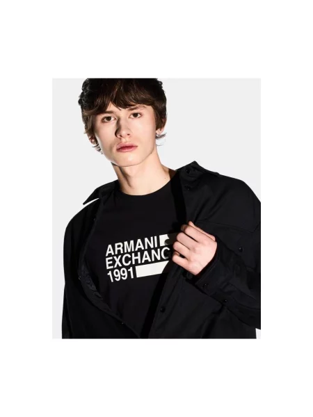 Tricou Eax albastru