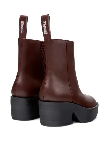 Botine Camper cu platformă roșu