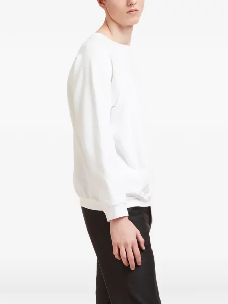 Hanorac crewneck Aiezen alb
