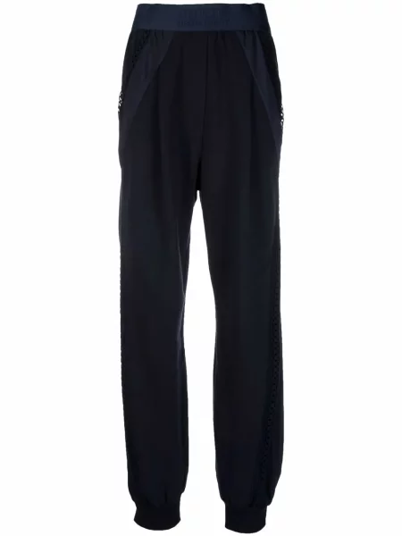 Pantaloni Alberta Ferretti alergare albastru
