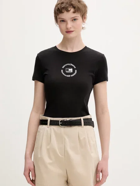 Tommy Jeans basic tričko černé