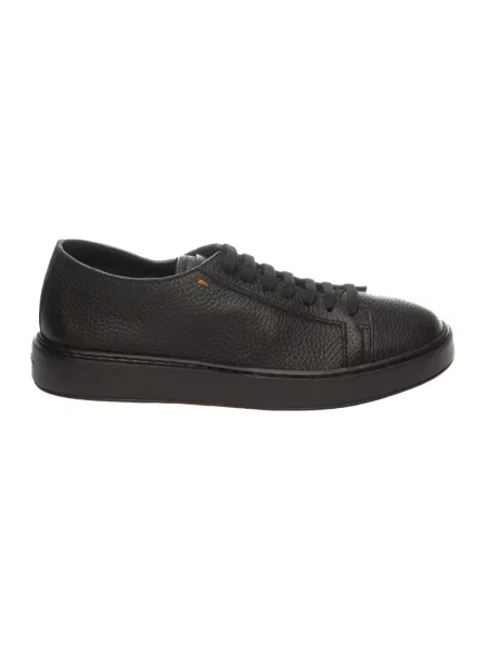 Sneakersy Santoni skórzane czarne