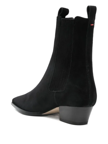Botine Aeyde din piele de căprioară negru