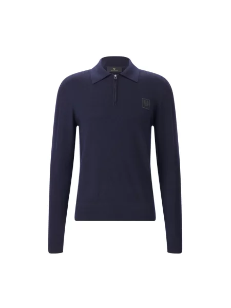 Sweter Belstaff wełniany niebieski