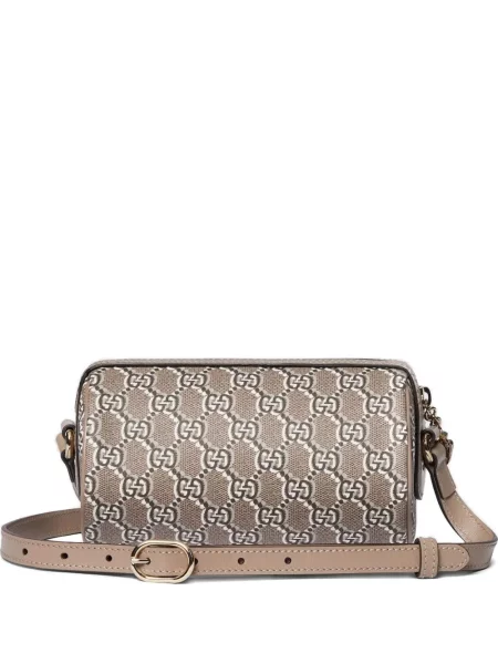 Geantă Gucci din canvas gri