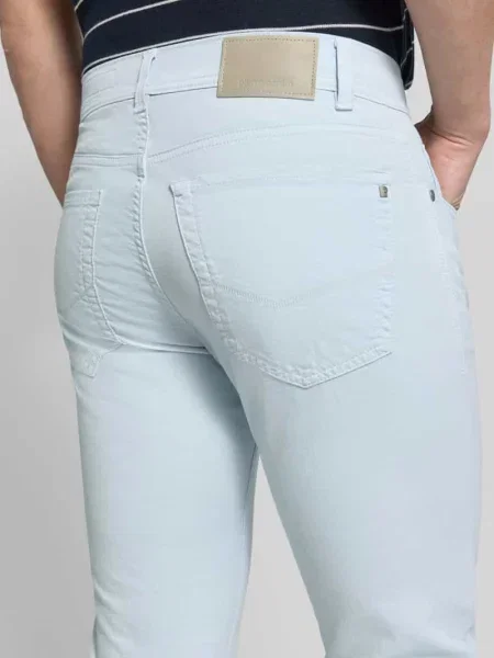 Spodnie w kroju tapered fit z w szwach model Lyon' Pierre Cardin