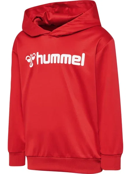 Bluza z kapturem dla dzieci Hummel hmlLOGO czerwona