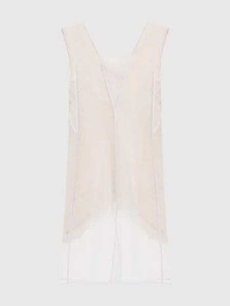 Шерстяное платье Jil Sander бежевое