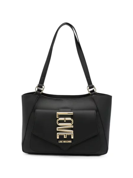 Geantă Love Moschino cu autograf negru