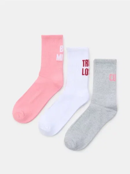 Шкарпетки Sinsay з принтом білі