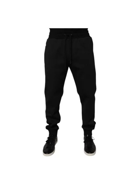 Joggery Dolce And Gabbana z logo czarne