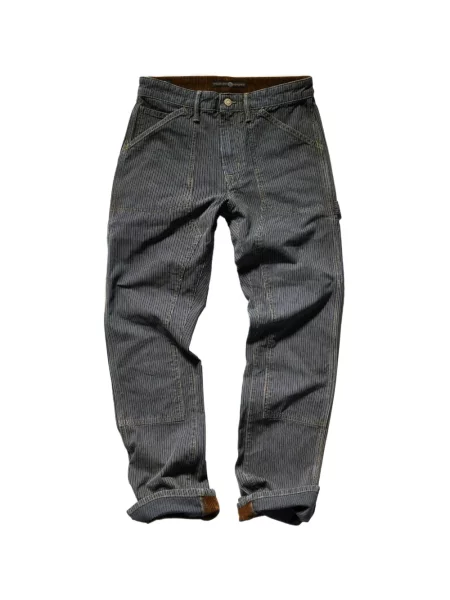 Pantaloni Seven cu dungi albastru