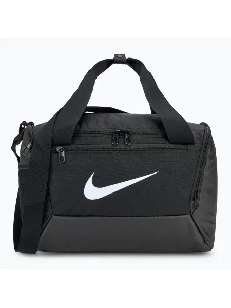 Tréningová taška Nike Brasilia Duffle 25 l black/black/white biela
