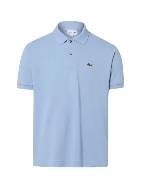 Lacoste koszulka polo Mężczyźni jednolity 3 niebieski