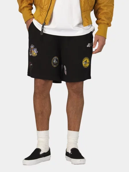 Повсякденні шорти Alpha Industries PATCHED JERSEY SHORT чорний