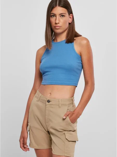 Urban Classics Top deschis albastru