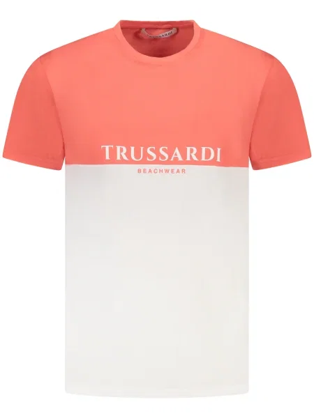 Scurt tricou Trussardi cu mâneci scurte alb