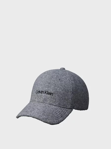 Вишита кепка Calvin Klein сіра