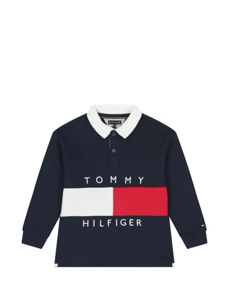 Koszulka polo dziecięca Tommy Hilfiger niebieska