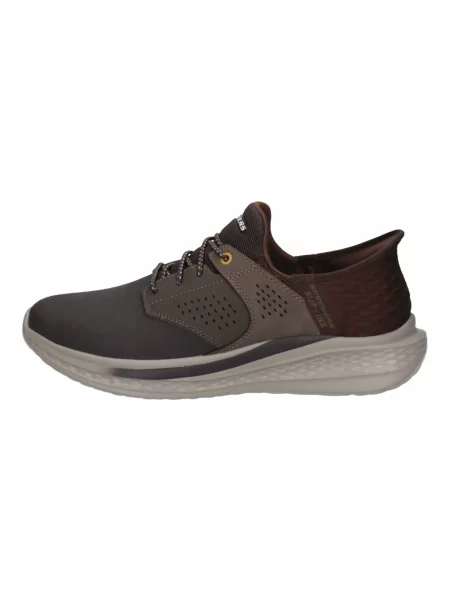 Sneakersy Skechers brązowe