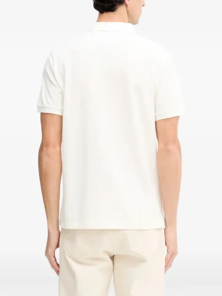 Polo Hackett cu broderie alb