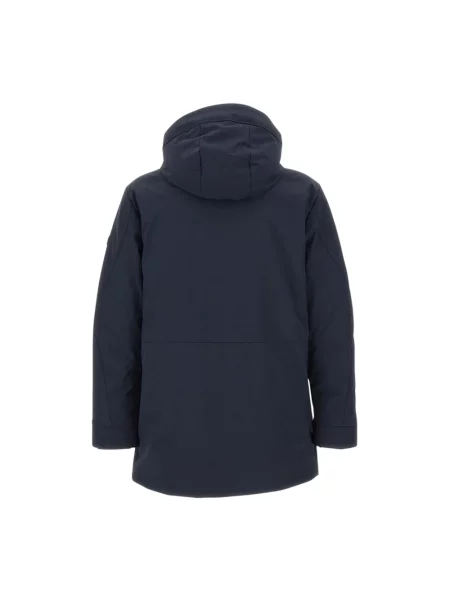 Parka Peuterey z logo niebieska