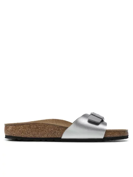 Шльопанці Birkenstock срібні