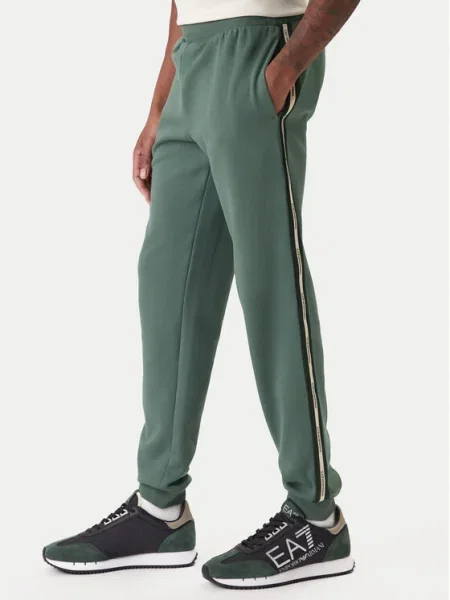 Emporio Armani Долнище анцуг зелен