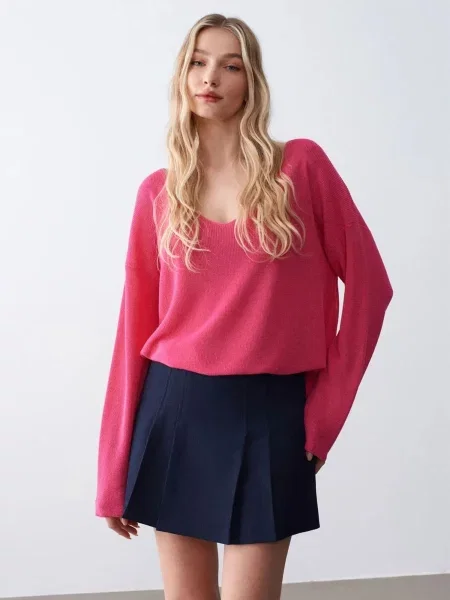 Dilvin Pulover Pullover svetlo roza