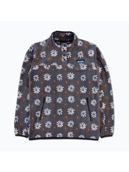 Дамска поларена блуза KAVU Cavanaugh fall floral синьо