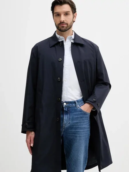 Палто Tommy Hilfiger преходен модел тъмносиньо