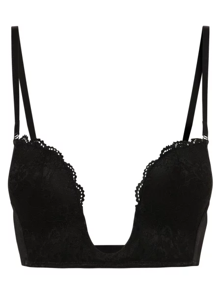 MAGIC Bodyfashion biustonosz V-Bra Lace Kobiety jednolity czarny